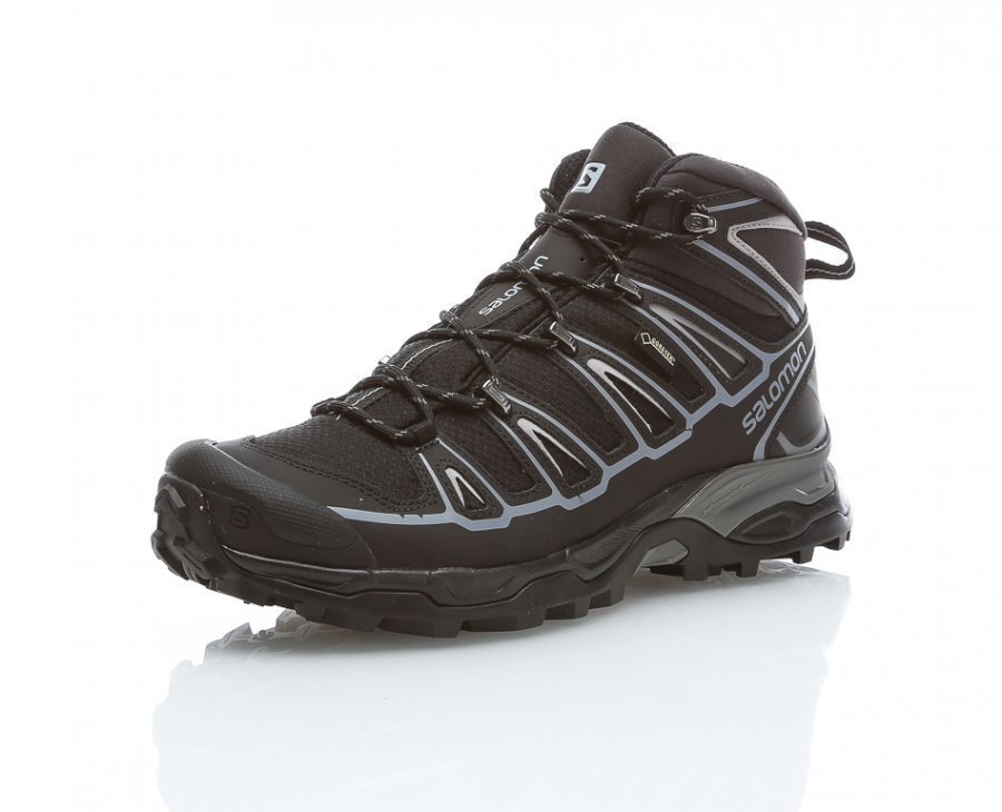 Salomon X Ultra Mid 2 Spikes Gtx® Korkeavartiset Vaelluskengät Musta /  Harmaa - Kenkä